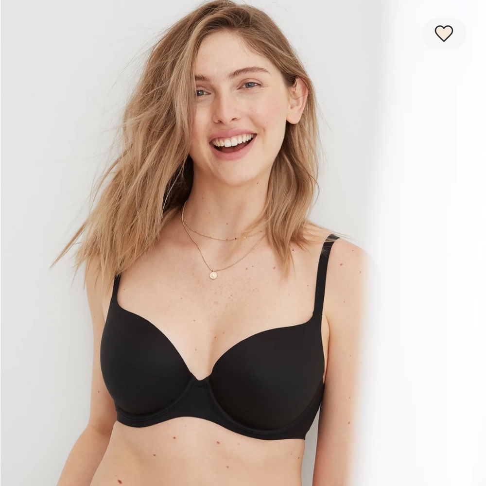 Aerie Sunnie Demi Black Push-up Bra